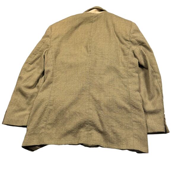 Blazer Men's 42R Wool Bill Blass Tweed Vintage Brown/Tan Sport Coat Jacket - Picture 13 of 13